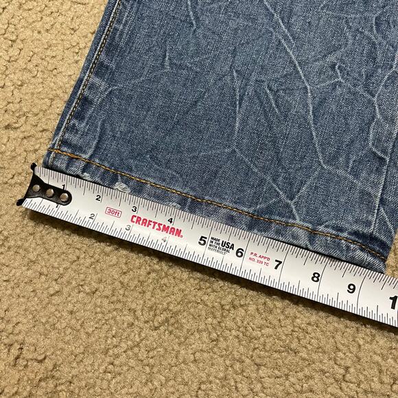 Rocawear Y2K Baggy Skater Faded Light Blue Jeans 38x34 - Picture 7 of 7